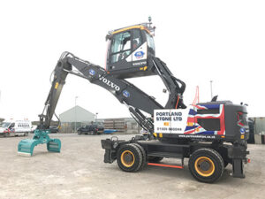 Portland Stone Add New Volvo EW240E Material Handler To The Company