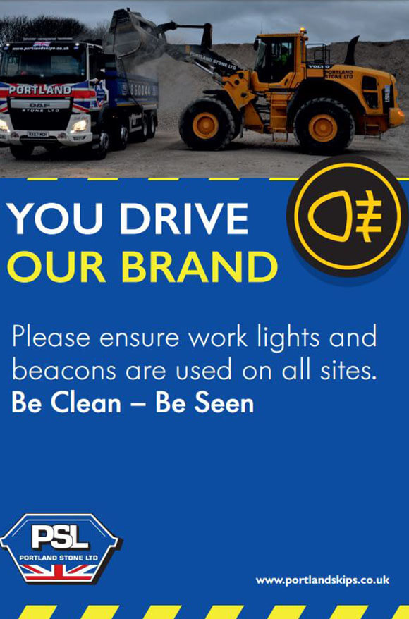 Portland Stone You Drive Our Brand Be Clean Be Seen